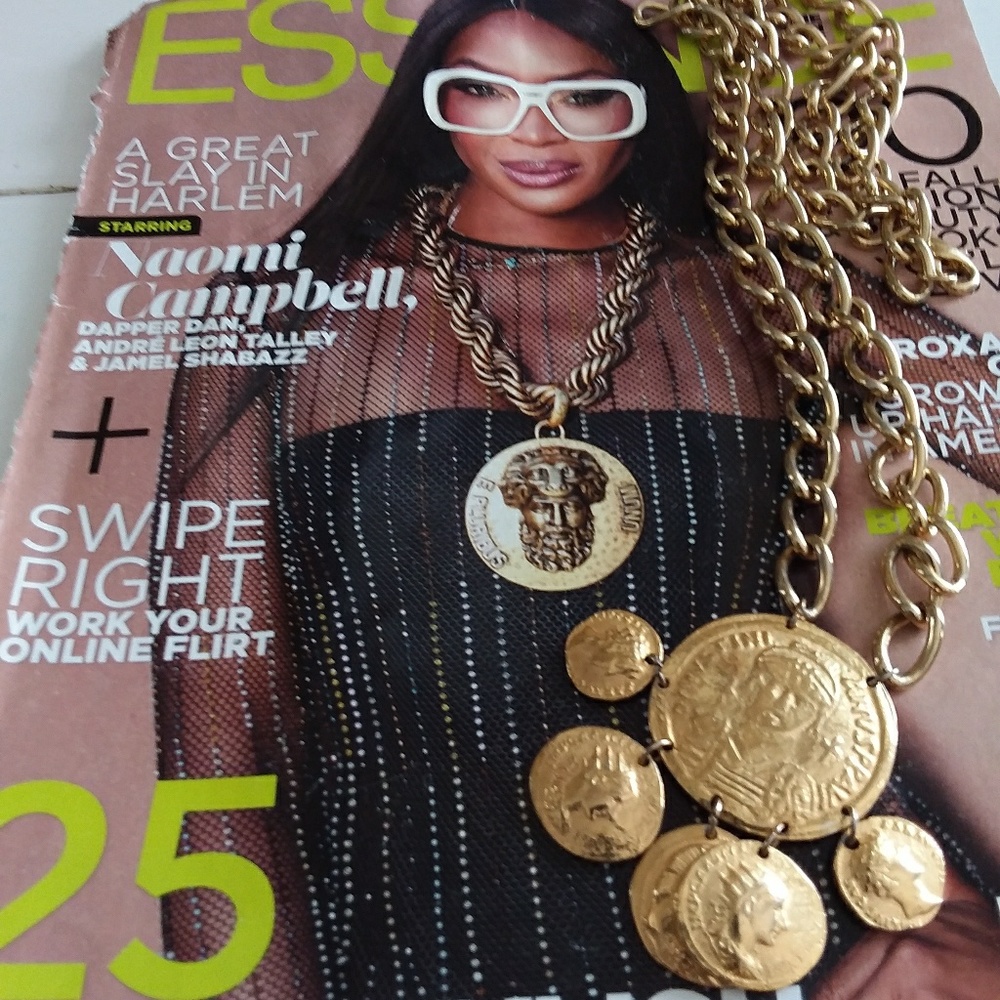 SOLD 9/3/19! Vintage coin head pendant